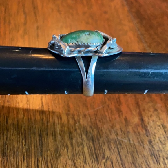 Vintage ‘Dunhill (Ann)’ Turquoise/Silver Ring - Picture 2 of 10